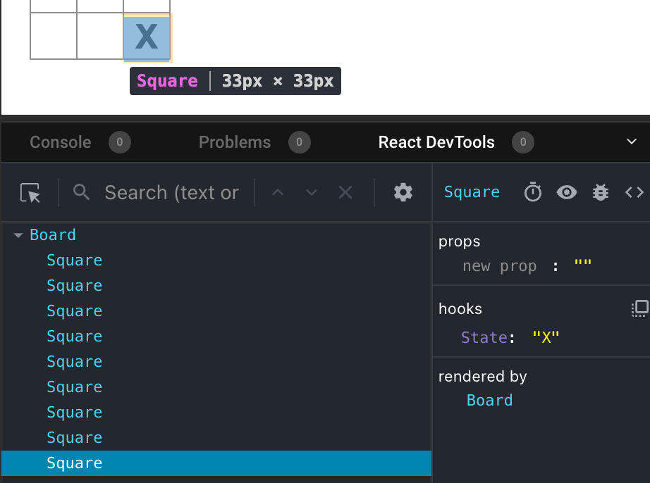 React DevTools dalam CodeSandbox